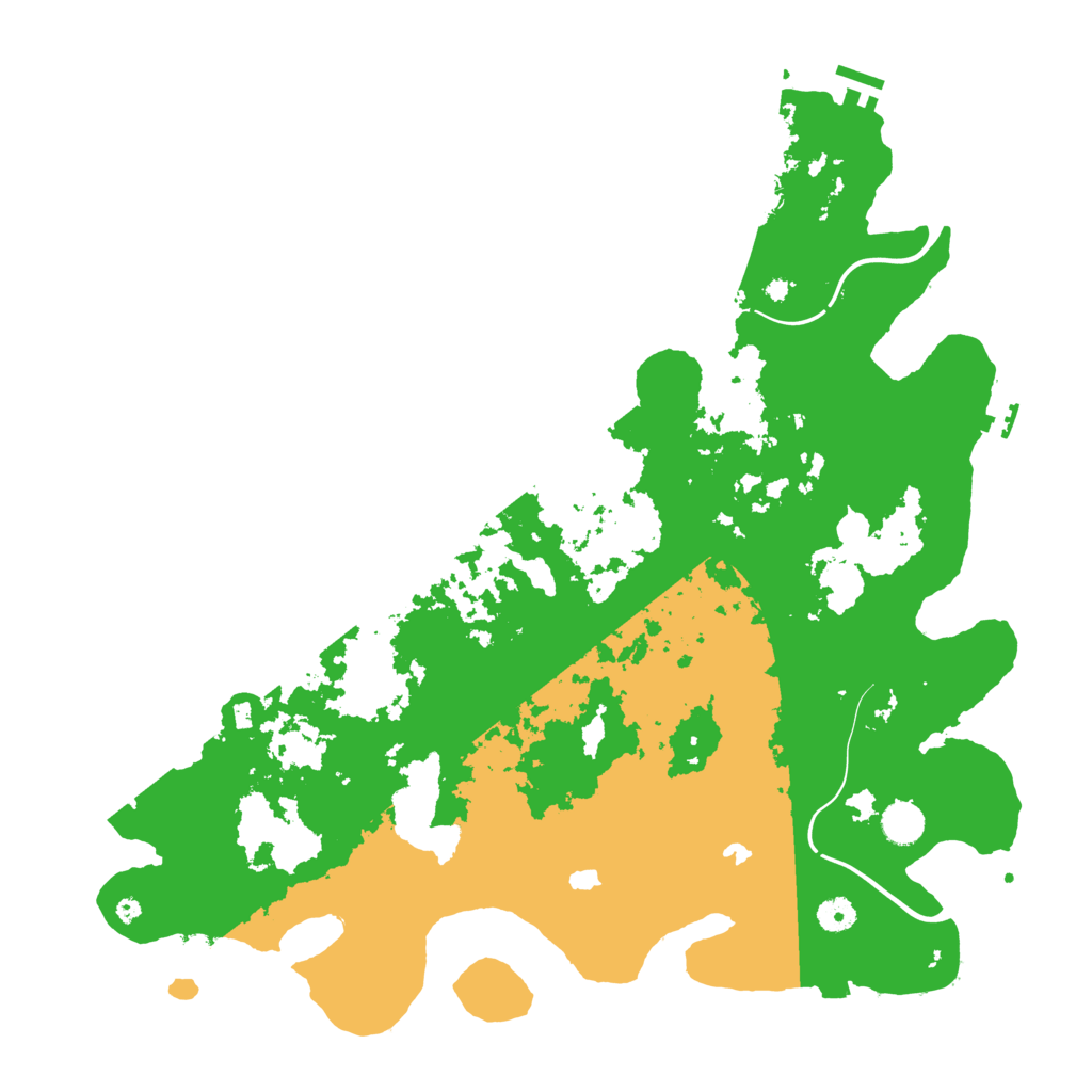 Biome Rust Map: Procedural Map, Size: 4500, Seed: 7710