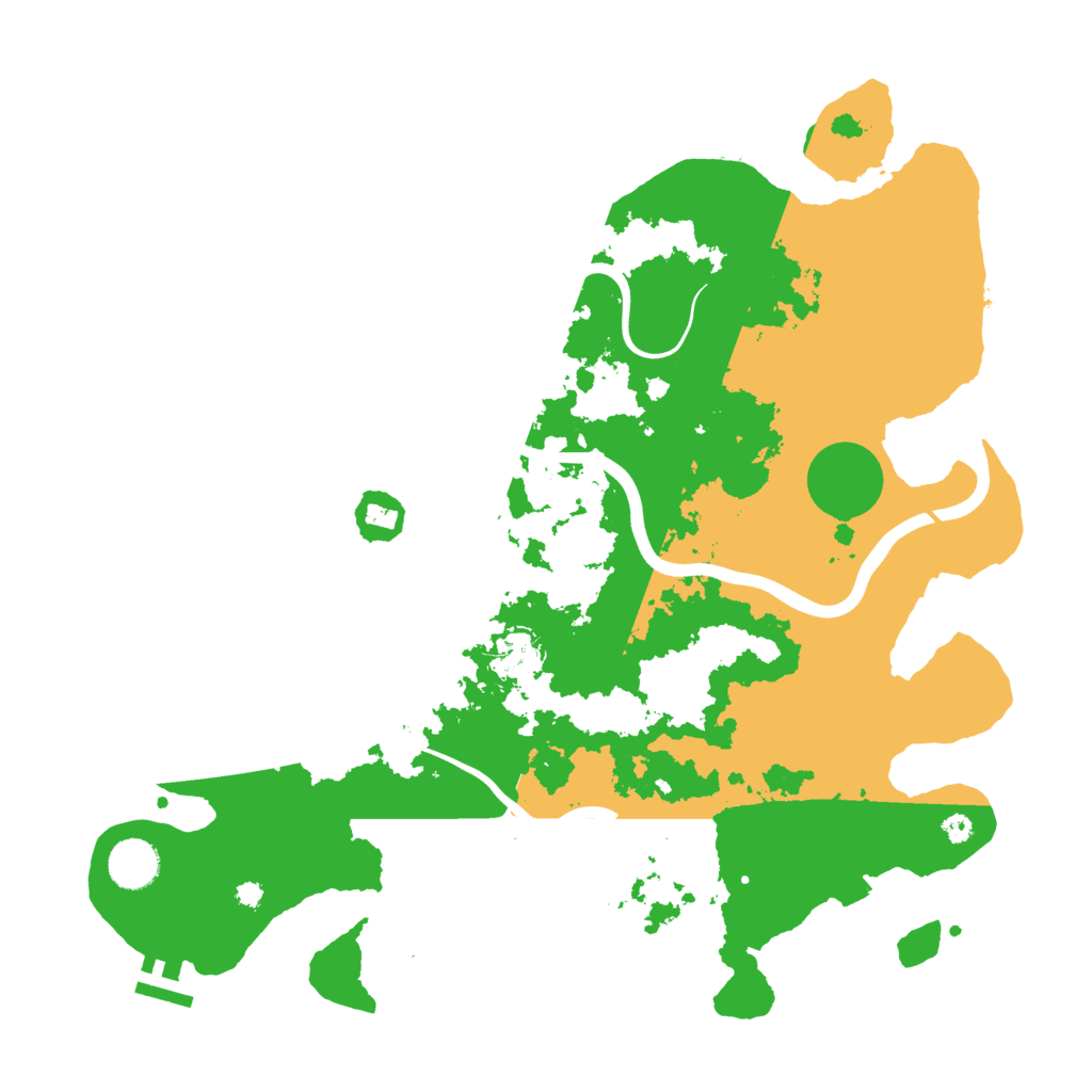 Biome Rust Map: Procedural Map, Size: 3800, Seed: 12