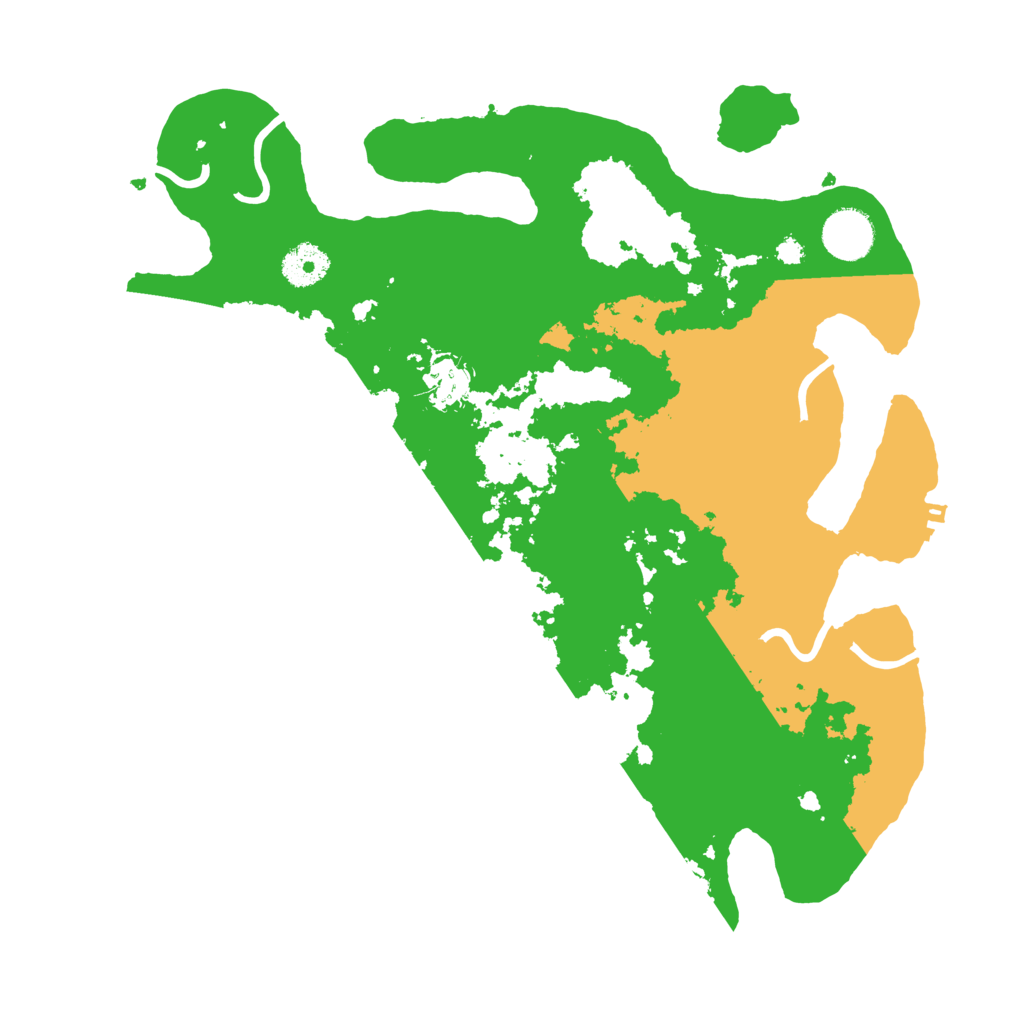 Biome Rust Map: Procedural Map, Size: 3500, Seed: 104633