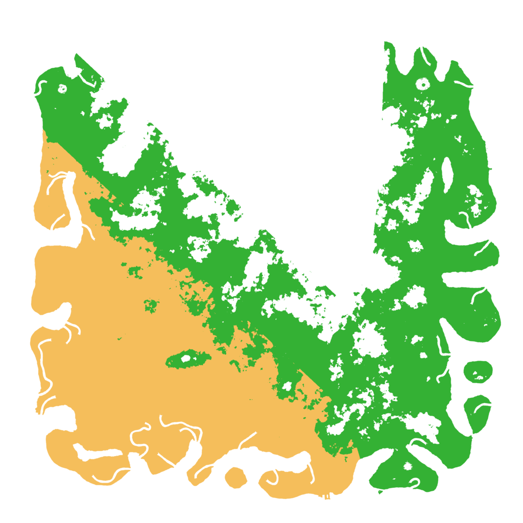 Biome Rust Map: Procedural Map, Size: 6000, Seed: 67336663