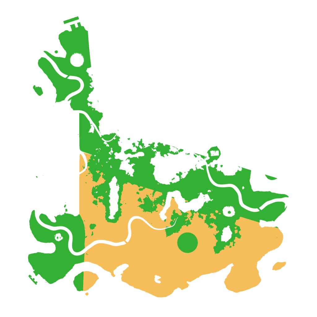 Biome Rust Map: Procedural Map, Size: 4098, Seed: 13825