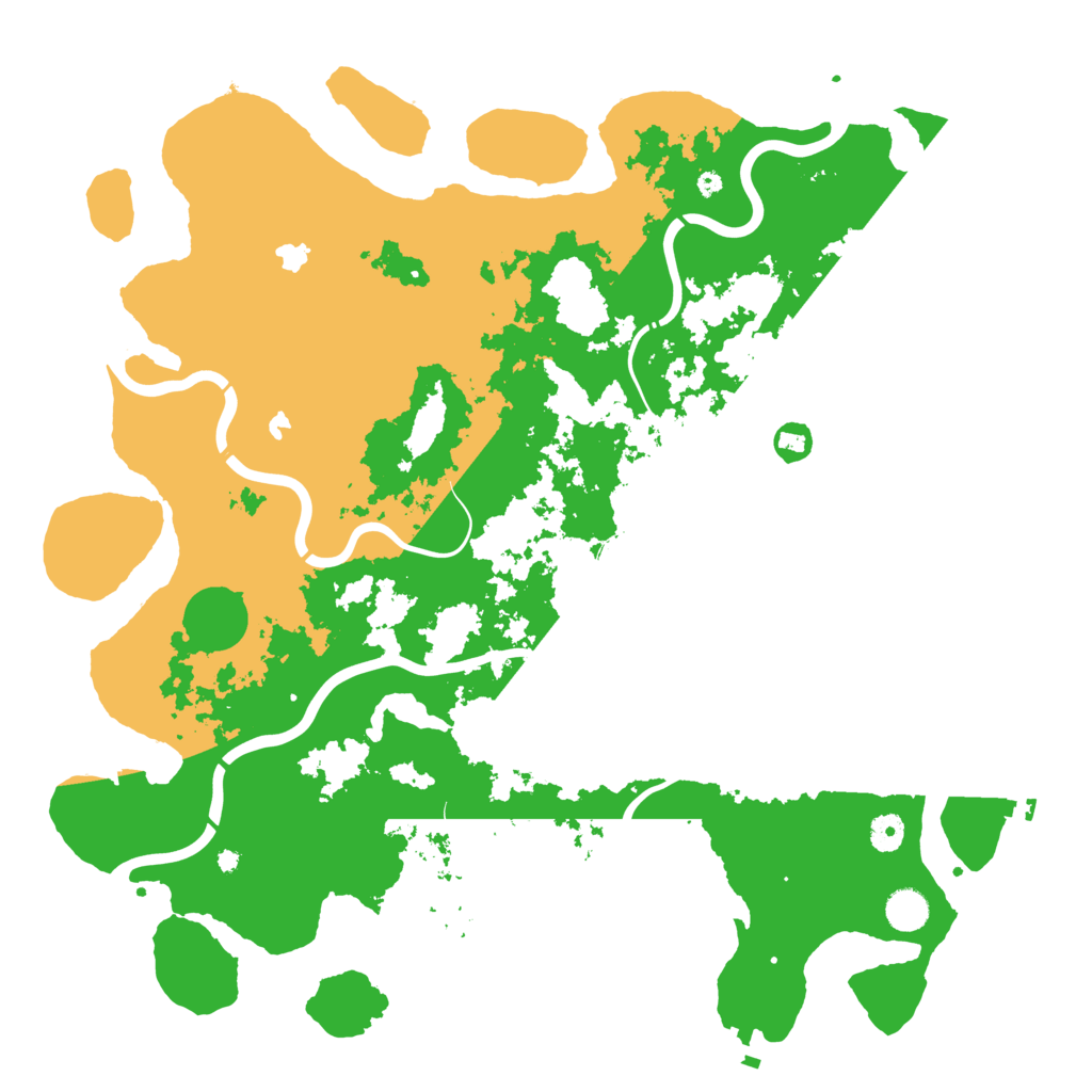 Biome Rust Map: Procedural Map, Size: 4500, Seed: 2435607