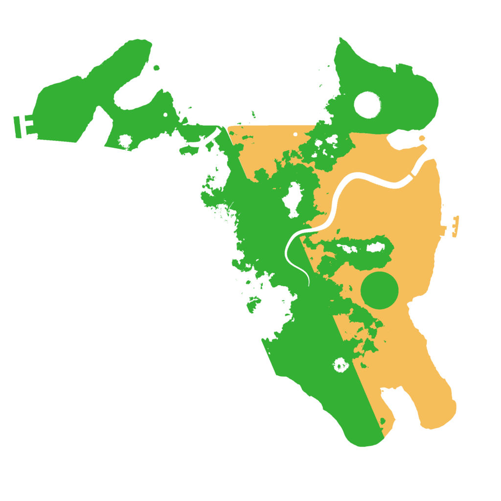 Biome Rust Map: Procedural Map, Size: 3500, Seed: 7032022
