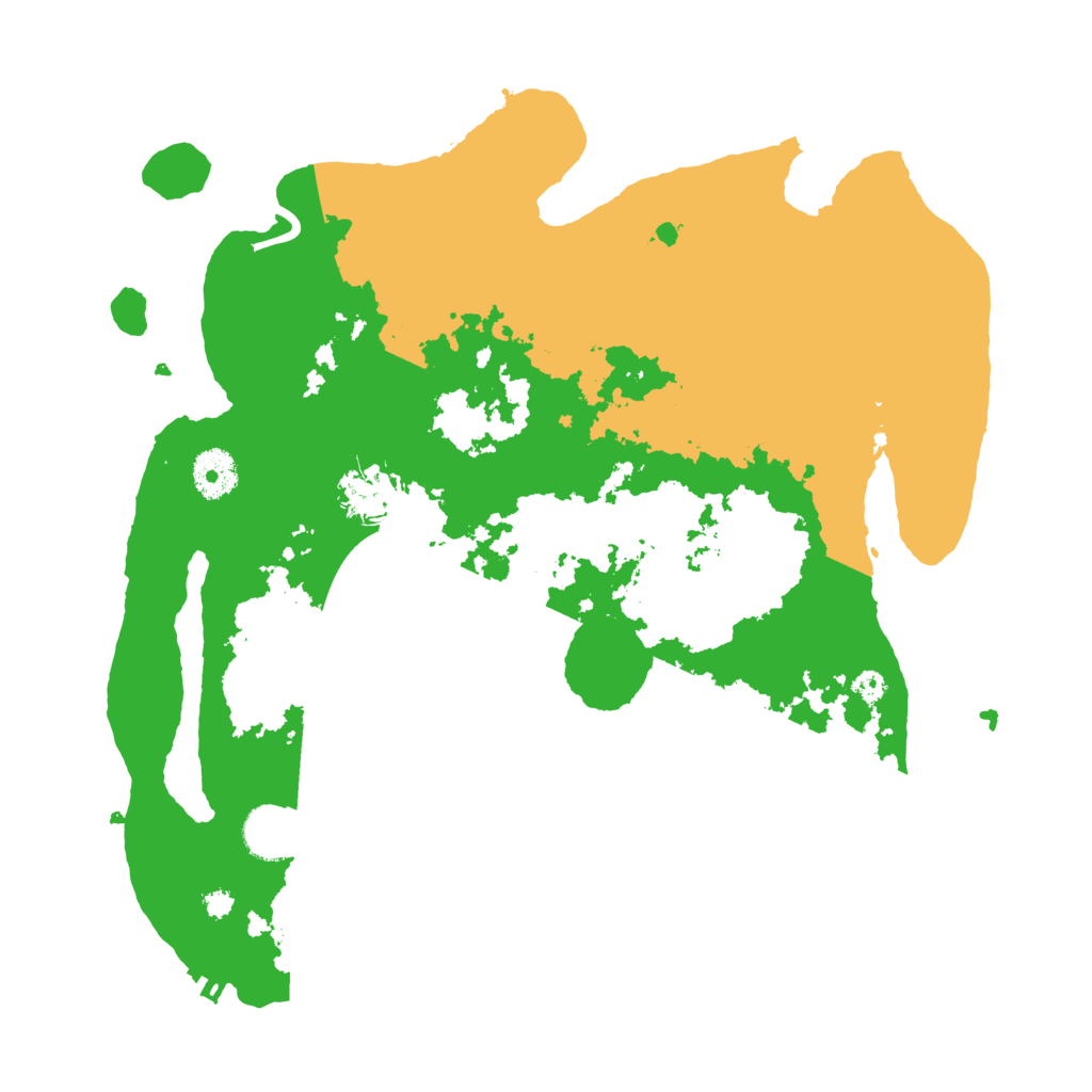 Biome Rust Map: Procedural Map, Size: 3500, Seed: 23855