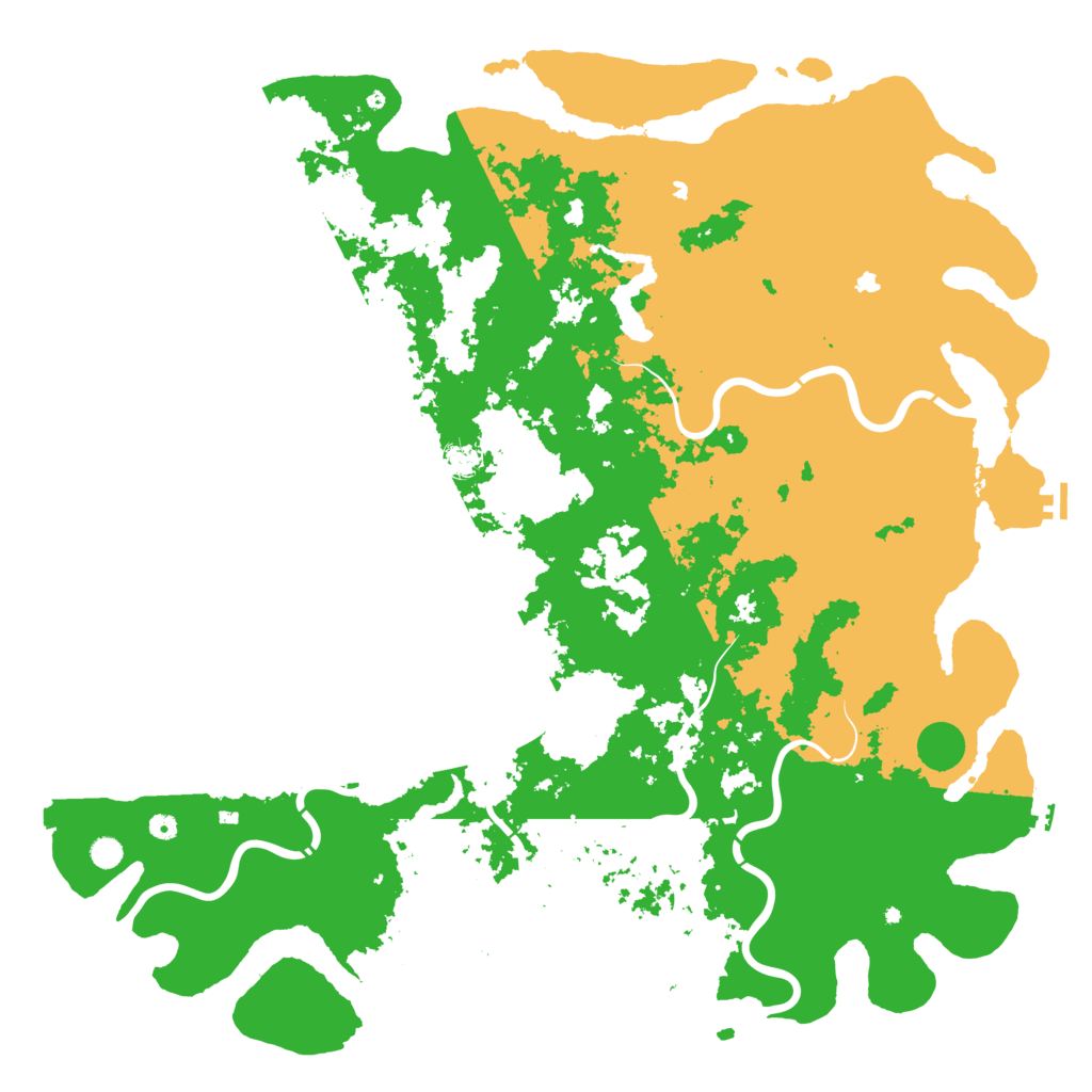 Biome Rust Map: Procedural Map, Size: 6000, Seed: 994201677