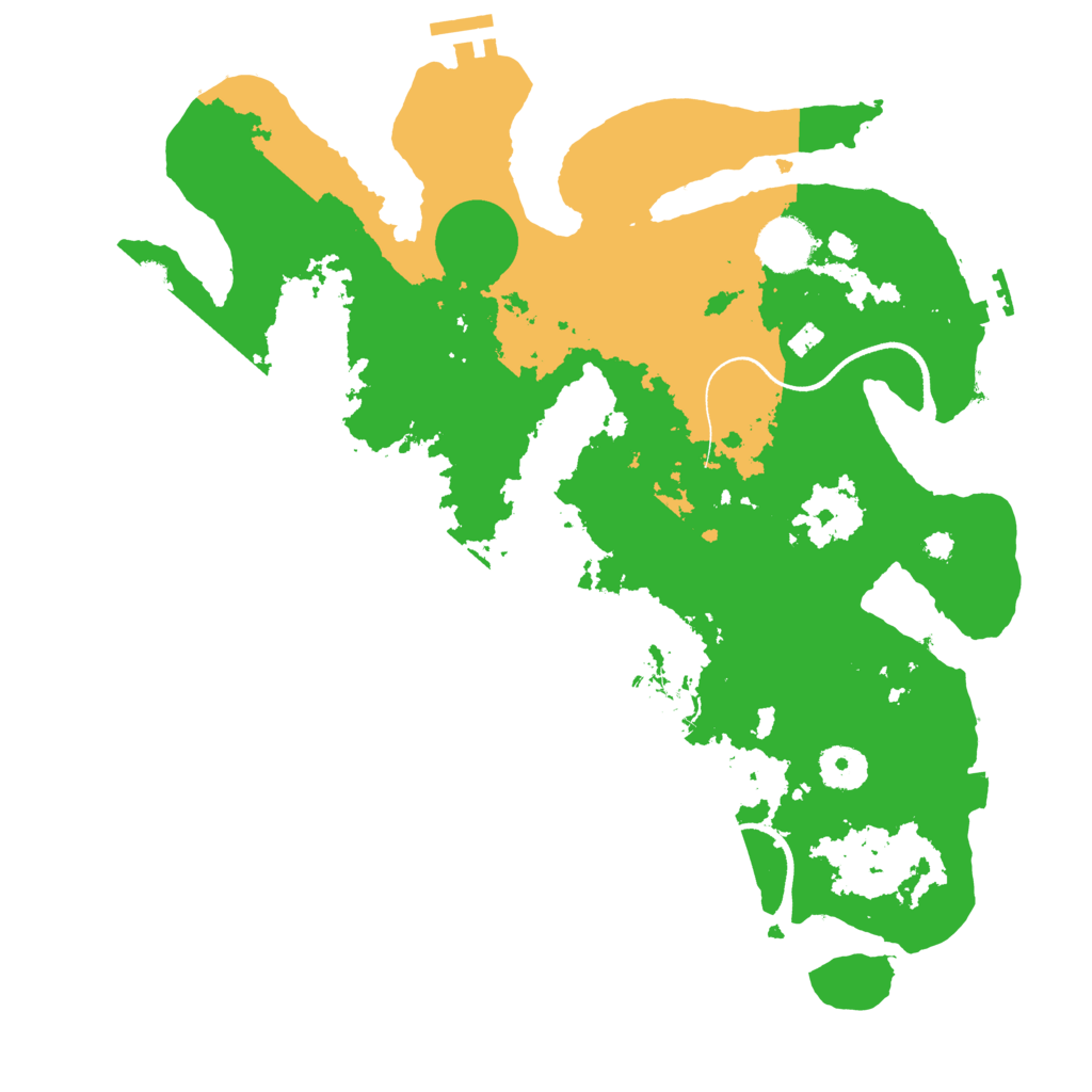 Biome Rust Map: Procedural Map, Size: 3500, Seed: 943378173