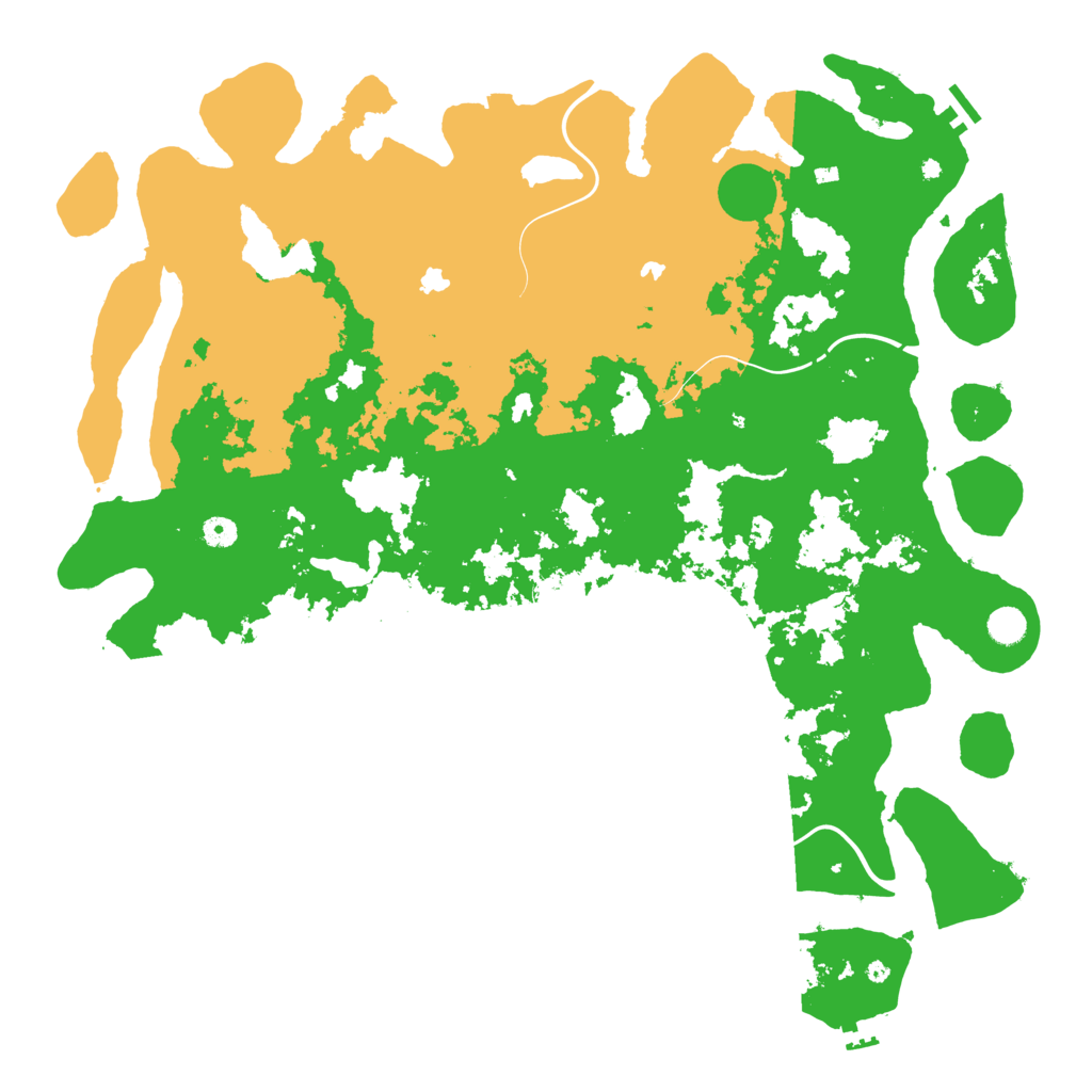 Biome Rust Map: Procedural Map, Size: 5000, Seed: 8273437