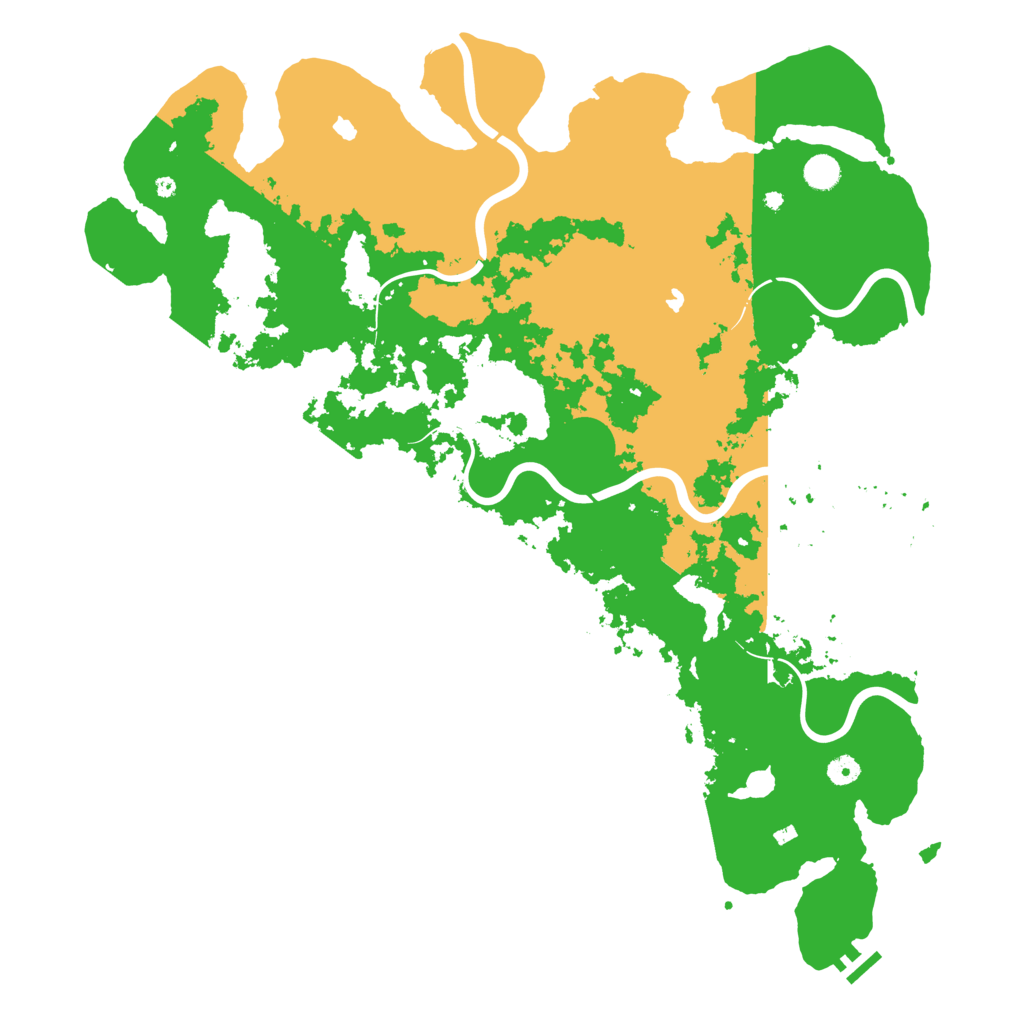 Biome Rust Map: Procedural Map, Size: 5000, Seed: 359897158