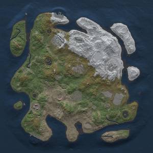 Thumbnail Rust Map: Procedural Map, Size: 3500, Seed: 404, 18 Monuments