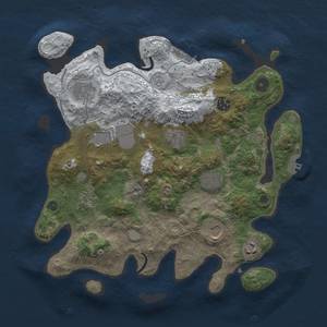 Thumbnail Rust Map: Procedural Map, Size: 3500, Seed: 292501644, 17 Monuments