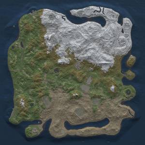 Thumbnail Rust Map: Procedural Map, Size: 4500, Seed: 74429791, 20 Monuments