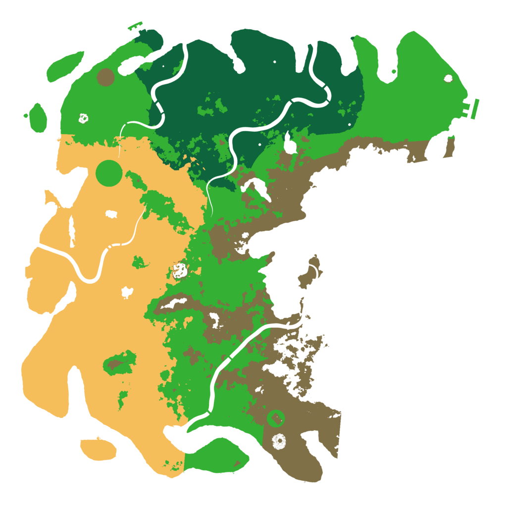 Biome Rust Map: Procedural Map, Size: 5000, Seed: 1387091601