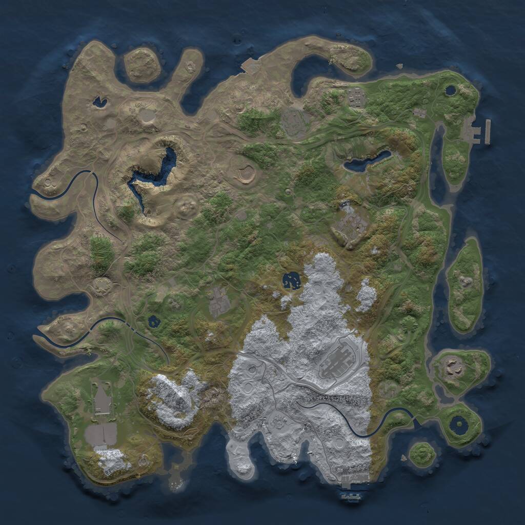 Rust Map: Procedural Map, Size: 4250, Seed: 2022040103, 15 Monuments