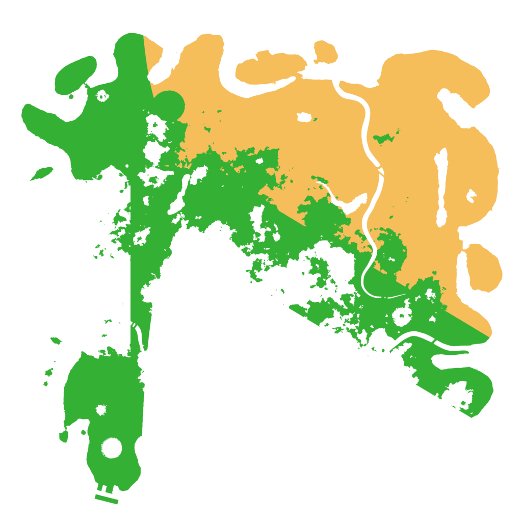 Biome Rust Map: Procedural Map, Size: 4500, Seed: 1353277106