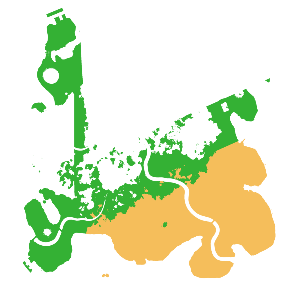 Biome Rust Map: Procedural Map, Size: 3500, Seed: 8519230