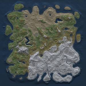 Thumbnail Rust Map: Procedural Map, Size: 5000, Seed: 9, 15 Monuments