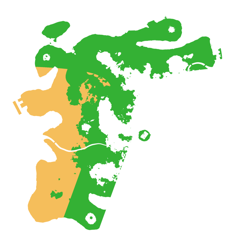 Biome Rust Map: Procedural Map, Size: 3500, Seed: 2132009731