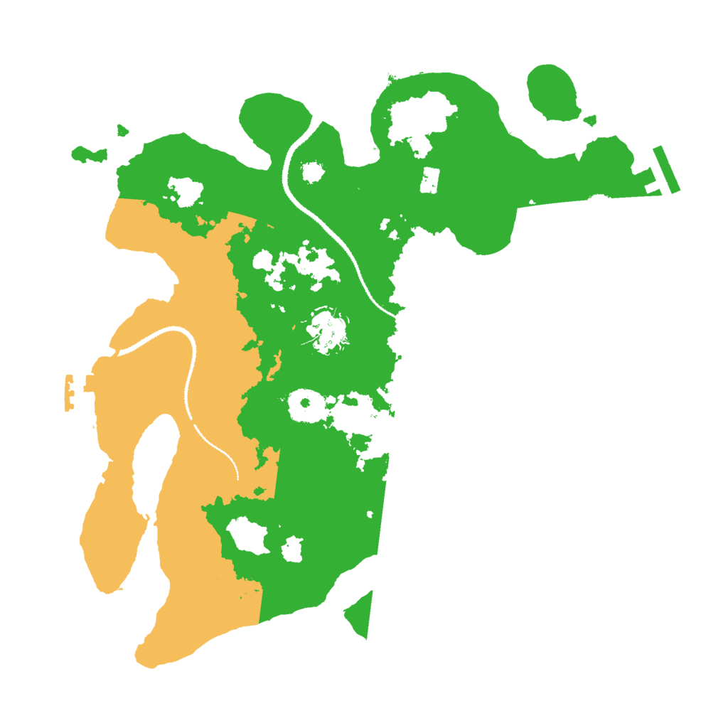 Biome Rust Map: Procedural Map, Size: 3000, Seed: 587907090