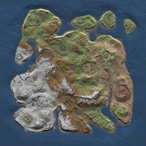 Thumbnail Rust Map: Procedural Map, Size: 3500, Seed: 121, 12 Monuments