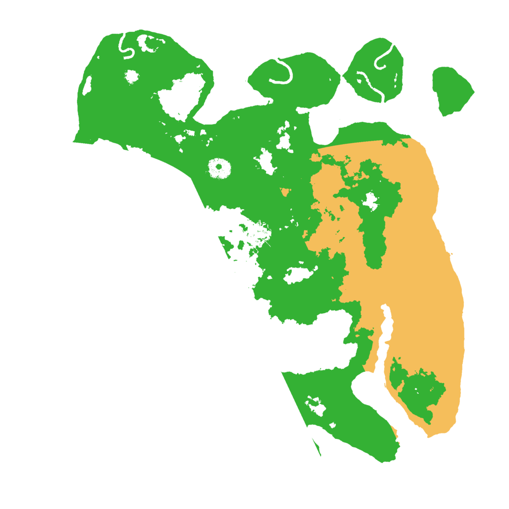 Biome Rust Map: Procedural Map, Size: 3500, Seed: 121