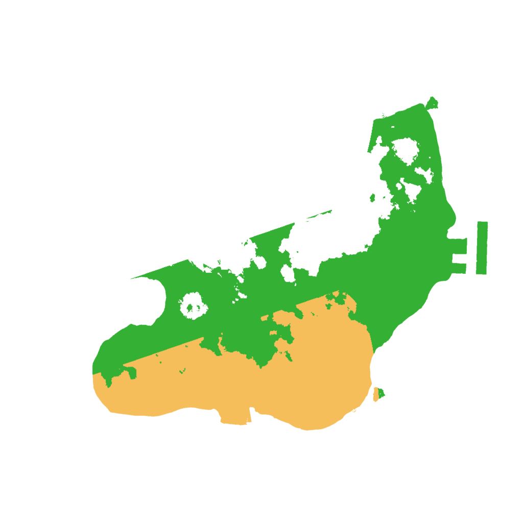 Biome Rust Map: Procedural Map, Size: 2000, Seed: 648252