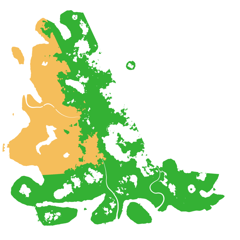 Biome Rust Map: Procedural Map, Size: 4500, Seed: 43921