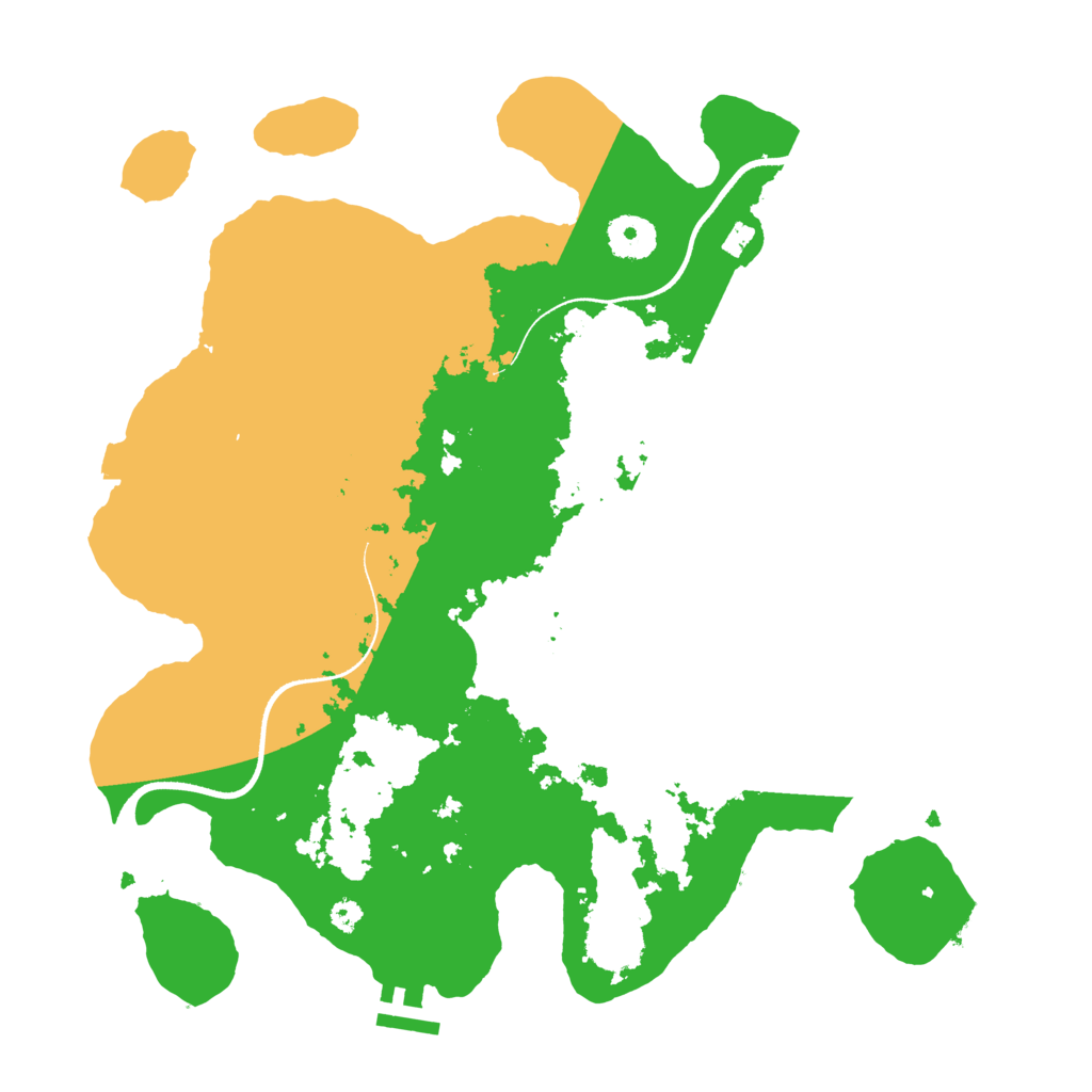 Biome Rust Map: Procedural Map, Size: 3500, Seed: 5215130