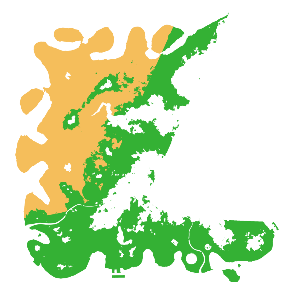 Biome Rust Map: Procedural Map, Size: 4800, Seed: 25