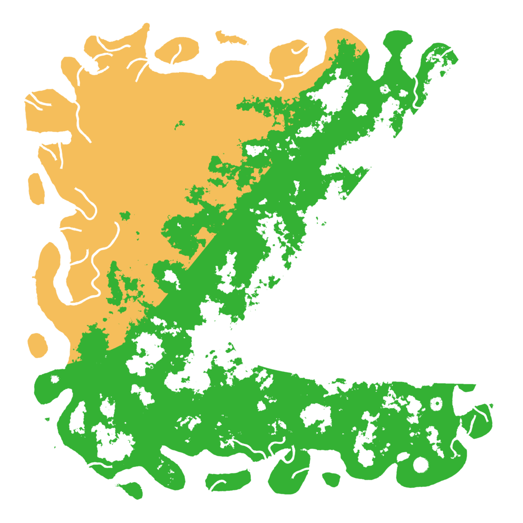 Biome Rust Map: Procedural Map, Size: 6000, Seed: 45000