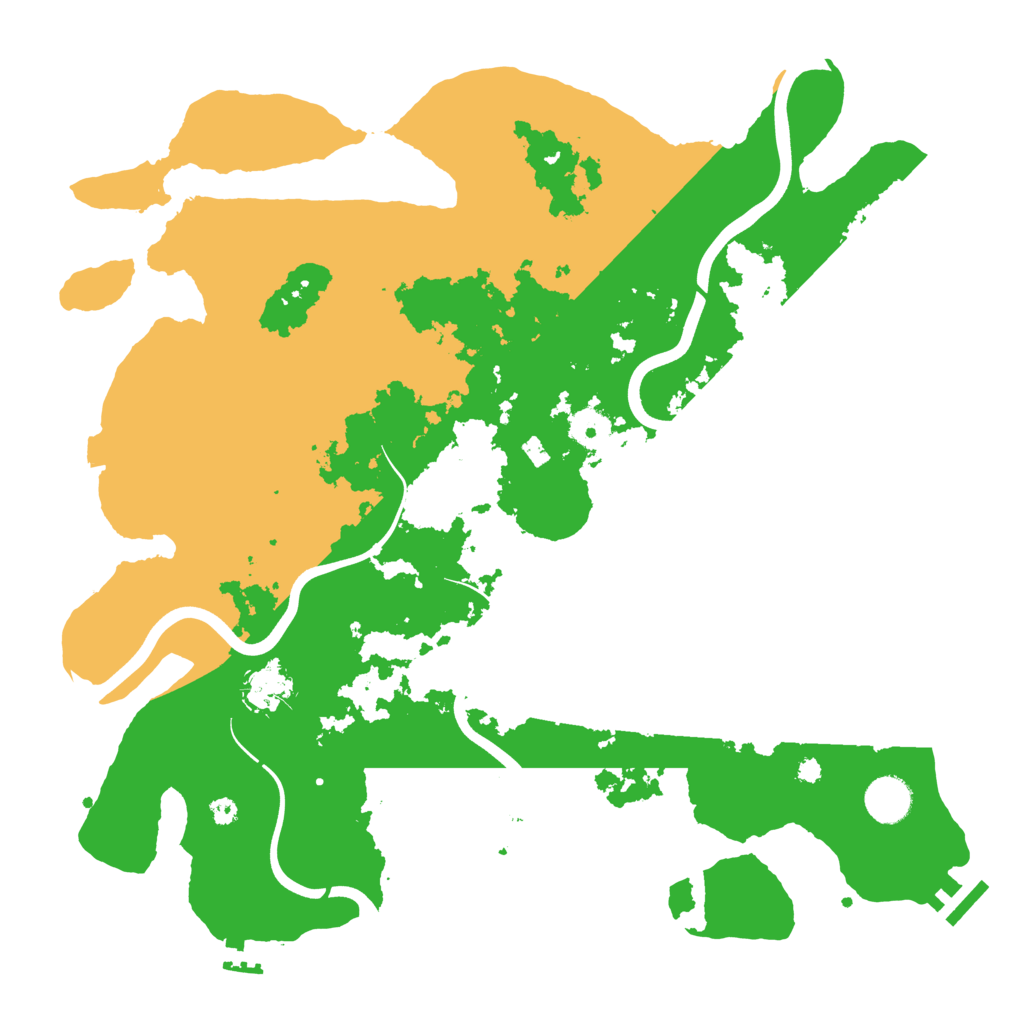 Biome Rust Map: Procedural Map, Size: 3850, Seed: 418608668