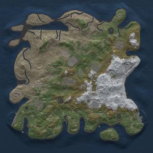 Thumbnail Rust Map: Procedural Map, Size: 3850, Seed: 418608668, 20 Monuments