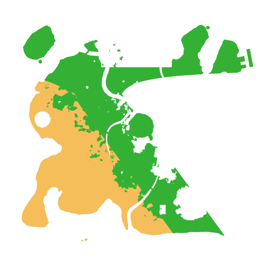 Biome Rust Map: Procedural Map, Size: 3000, Seed: 8172