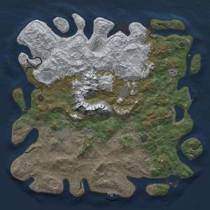 Thumbnail Rust Map: Procedural Map, Size: 5000, Seed: 151316165, 20 Monuments