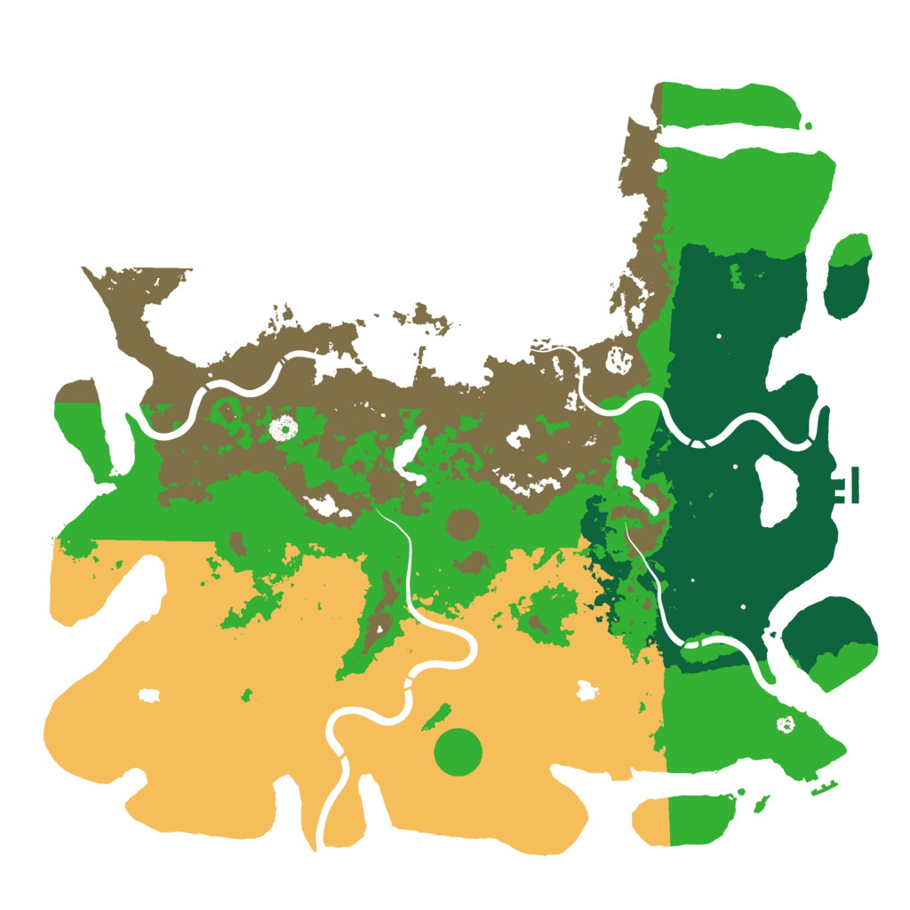 Biome Rust Map: Procedural Map, Size: 5000, Seed: 151316165