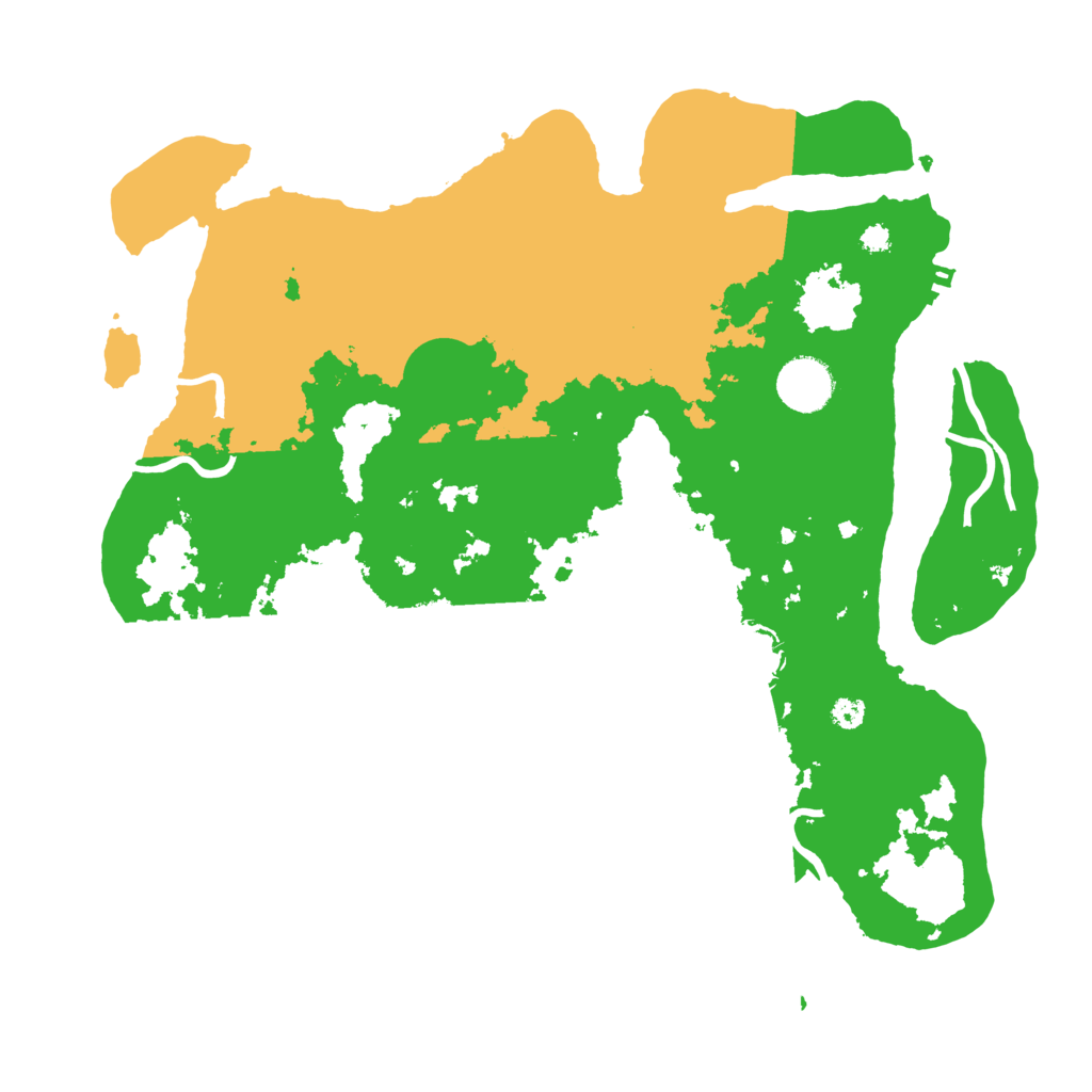 Biome Rust Map: Procedural Map, Size: 3500, Seed: 9876514