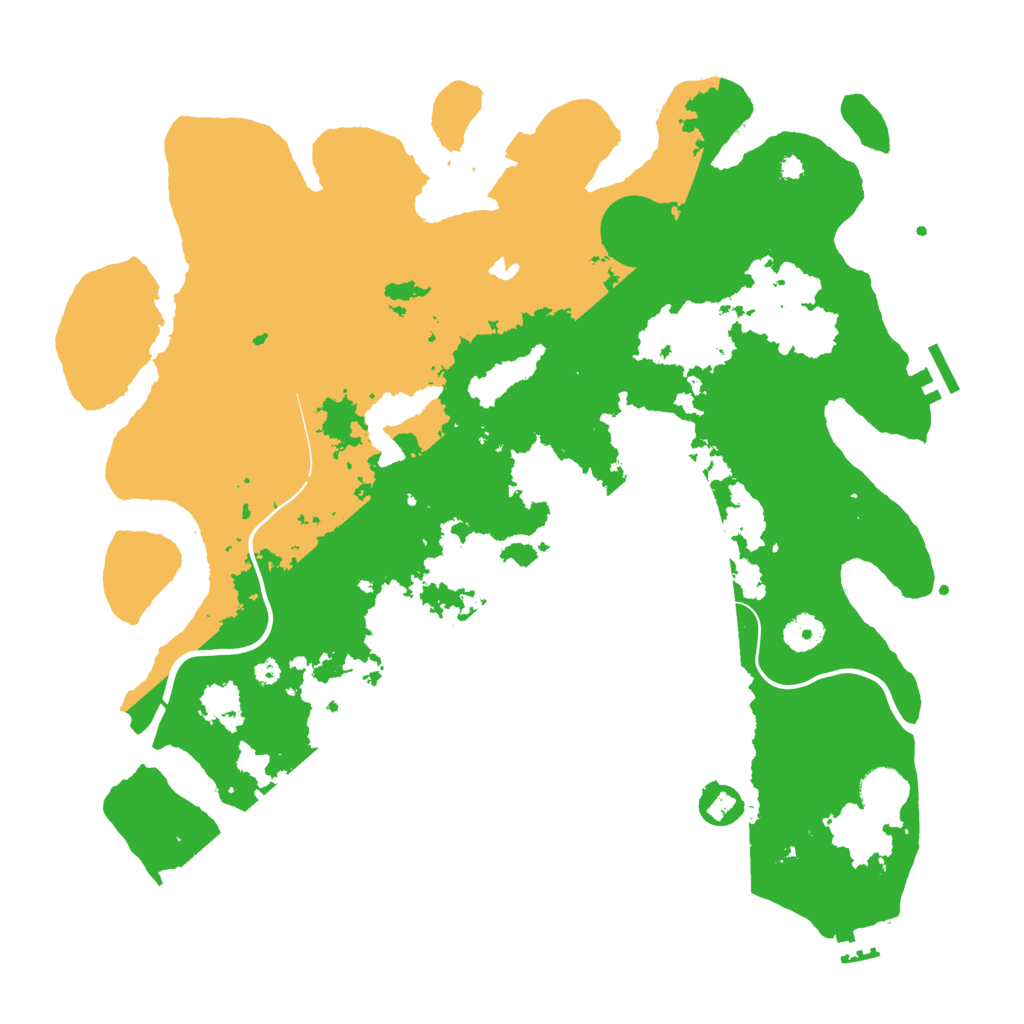 Biome Rust Map: Procedural Map, Size: 4000, Seed: 853507528