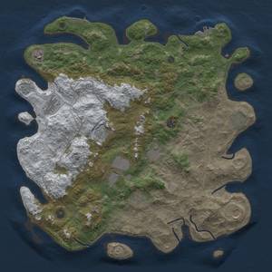 Thumbnail Rust Map: Procedural Map, Size: 4250, Seed: 100816564, 19 Monuments