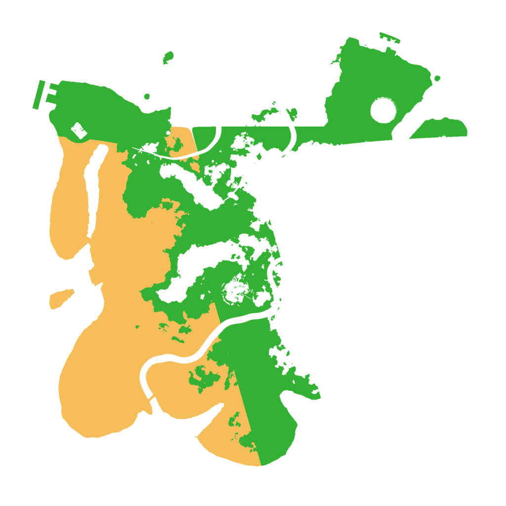 Biome Rust Map: Procedural Map, Size: 3500, Seed: 634672644