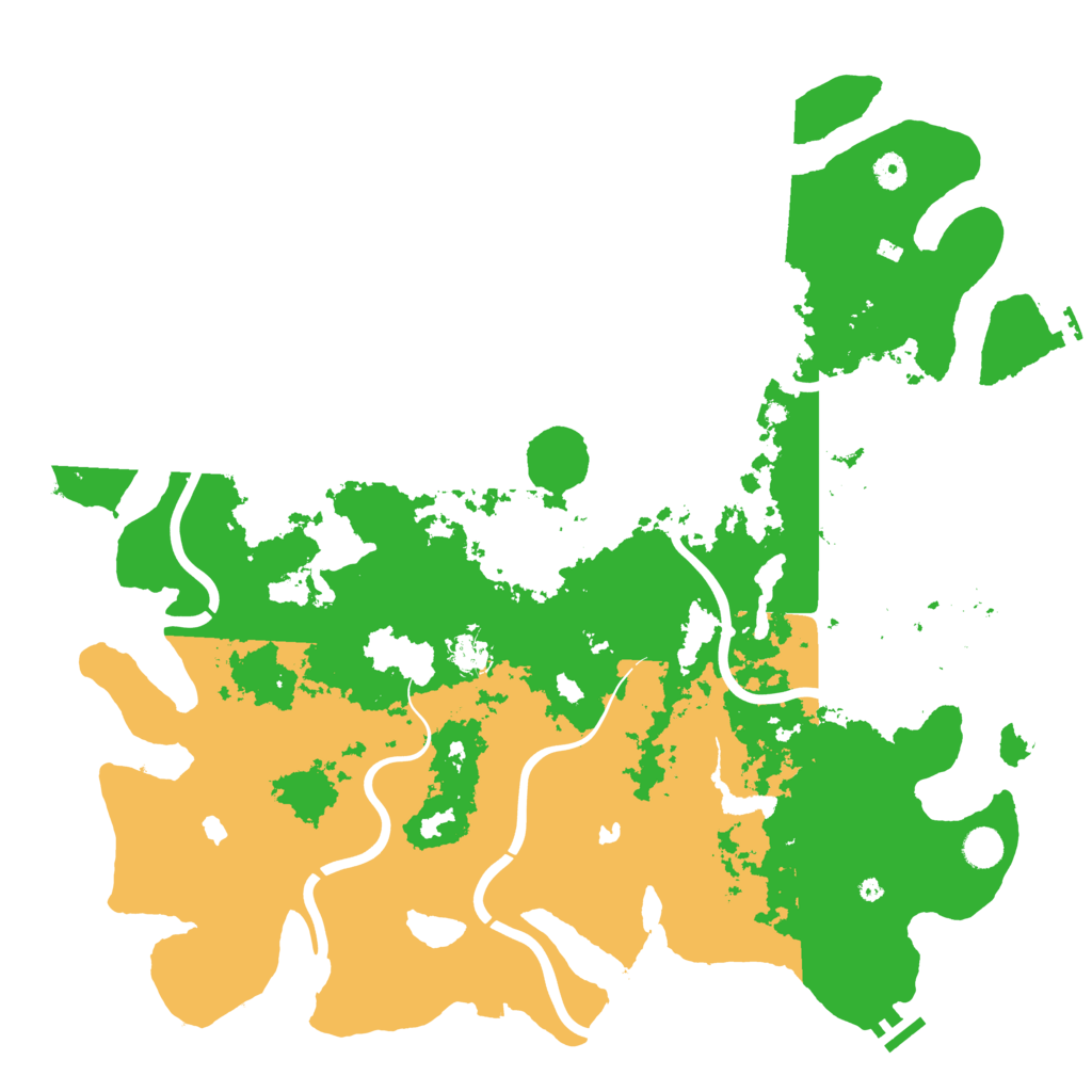 Biome Rust Map: Procedural Map, Size: 4750, Seed: 157607550