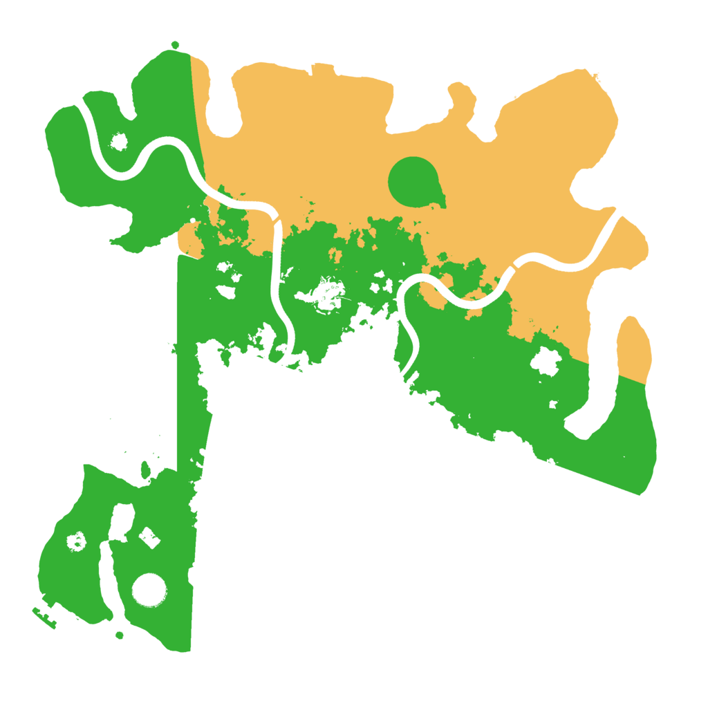 Biome Rust Map: Procedural Map, Size: 3700, Seed: 326739183