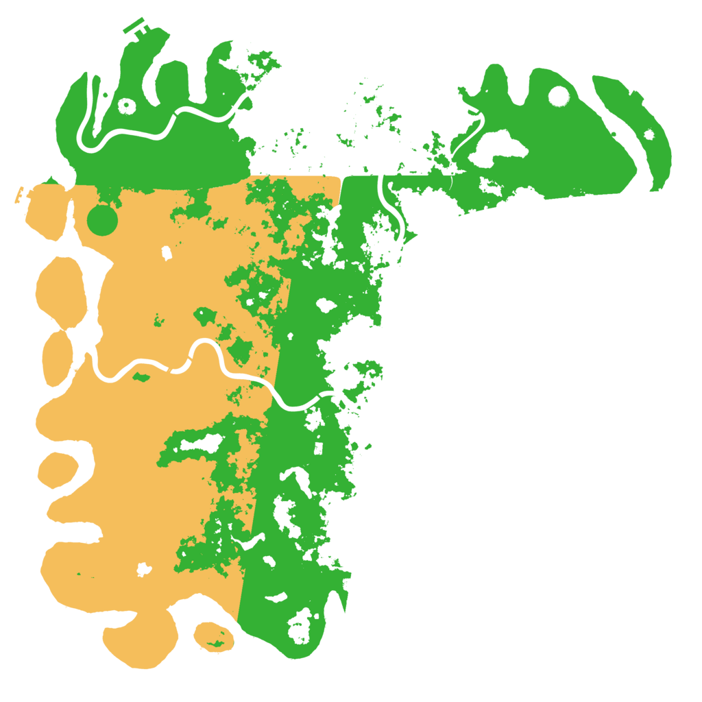 Biome Rust Map: Procedural Map, Size: 6000, Seed: 6672725
