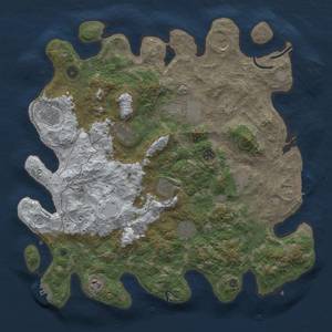 Thumbnail Rust Map: Procedural Map, Size: 4250, Seed: 1758990058, 20 Monuments