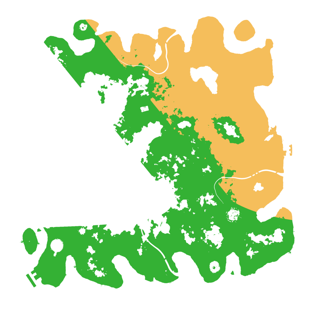 Biome Rust Map: Procedural Map, Size: 4250, Seed: 1758990058