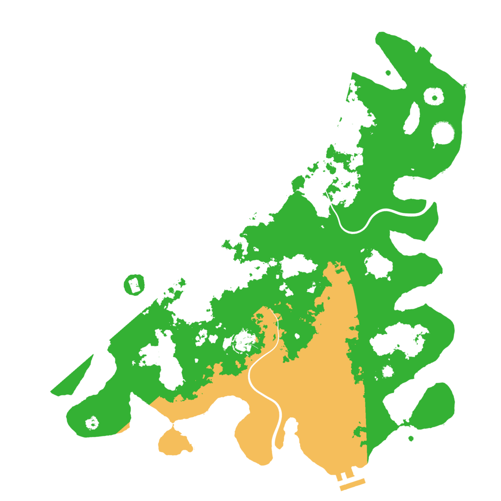Biome Rust Map: Procedural Map, Size: 3900, Seed: 371172552