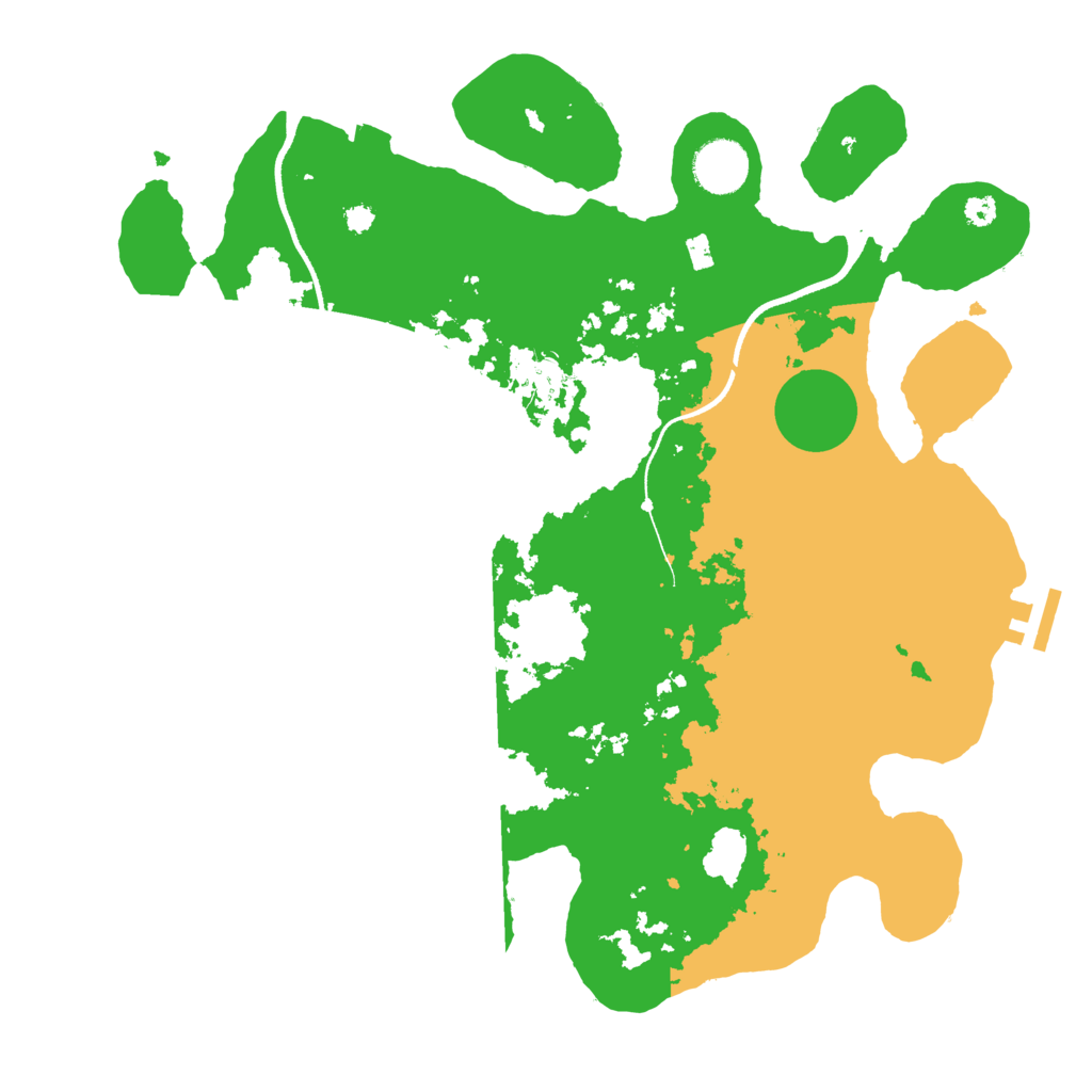 Biome Rust Map: Procedural Map, Size: 3500, Seed: 456547