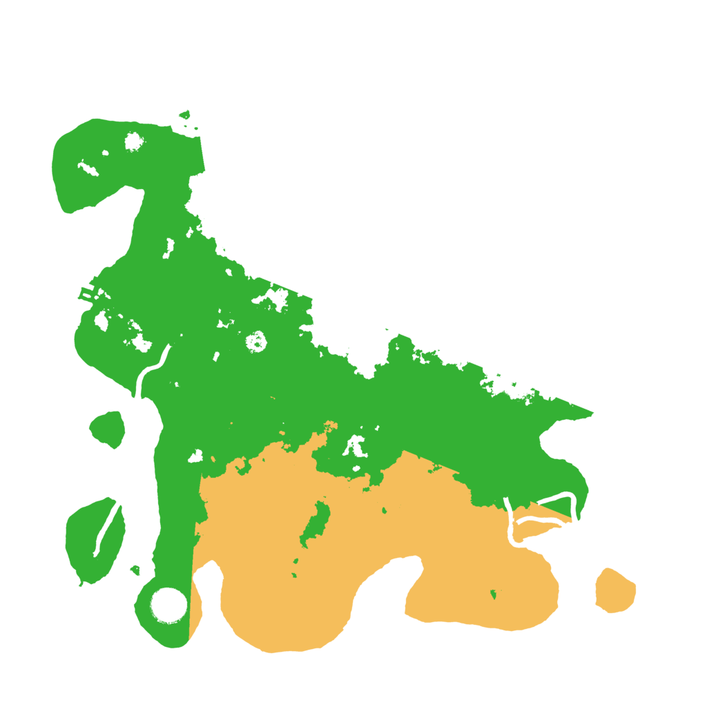 Biome Rust Map: Procedural Map, Size: 3500, Seed: 459523093