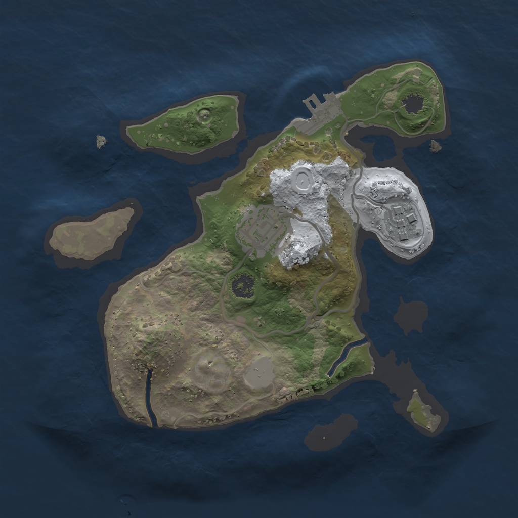 Rust Map: Procedural Map, Size: 2222, Seed: 1337, 8 Monuments
