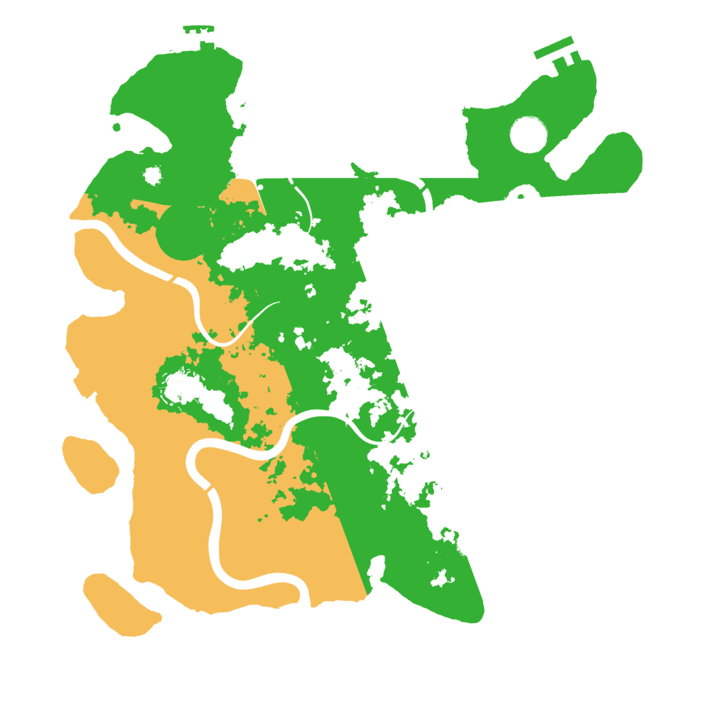 Biome Rust Map: Procedural Map, Size: 3500, Seed: 1045353628