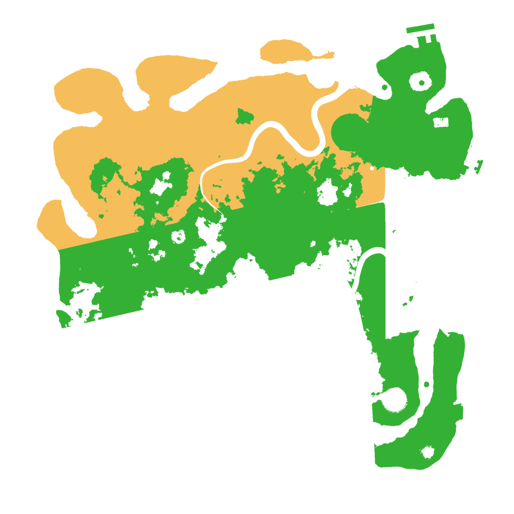 Biome Rust Map: Procedural Map, Size: 3700, Seed: 20263708