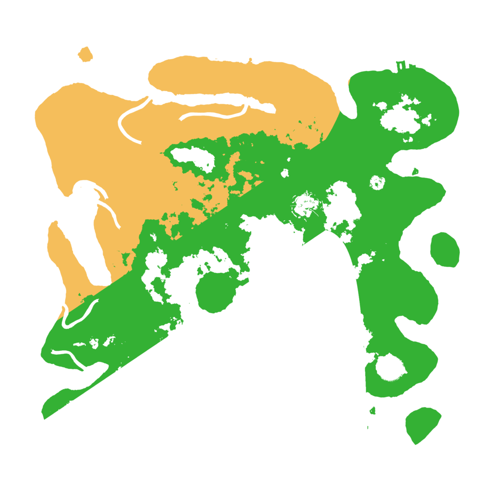 Biome Rust Map: Procedural Map, Size: 3500, Seed: 4123131